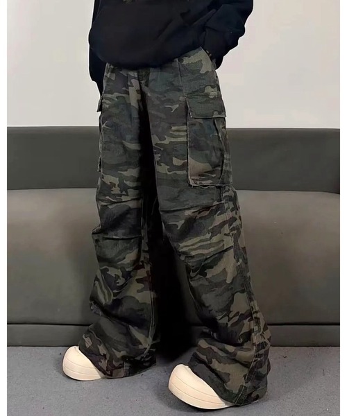 FUNdaysion(ファンデイション)の「ミリタリールーズカーゴパンツ(カーゴパンツ・レディース・カーキ・S/M/L)」の8枚目の写真