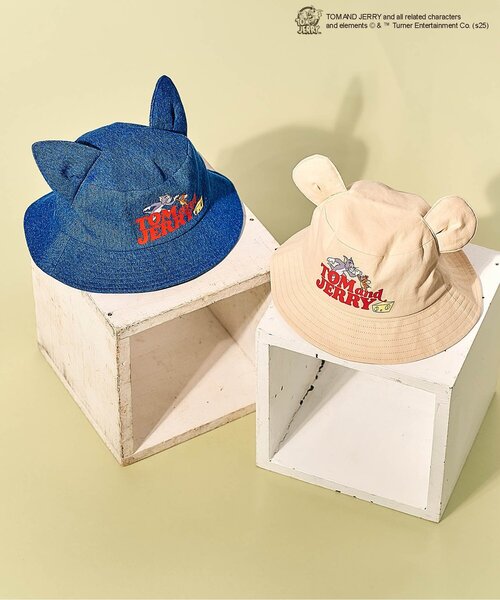 Tom&Jerry(トムアンドジェリー)の「トムとジェリー 耳付きバケットハット(ハット・キッズ・ベージュ/インディゴブルー・48/50/52/54)」の13枚目の写真