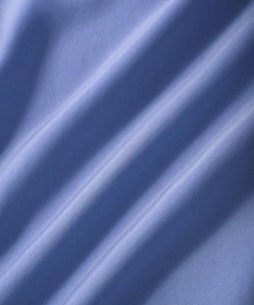 SALON adam et rope'（サロン アダム エ ロペ）の「[25SS]GENTLE SILK ハーフスリーブジャケット【セットアップ対応・洗える】（シャツ/ブラウス・レディース・ブラック/ブルー/ベージュ・FREE）」の6枚目の写真