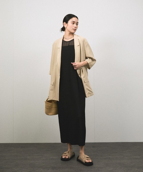 25SS]GENTLE SILK ハーフスリーブジャケット【セットアップ対応