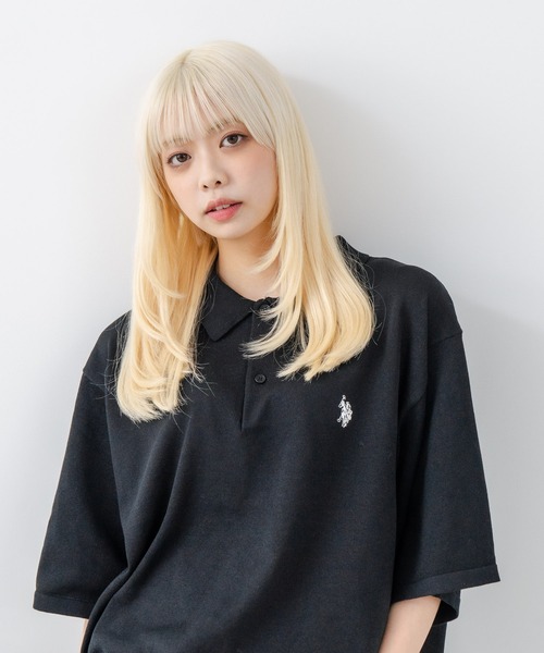 U.S. POLO ASSN.(ユーエスポロアッスン)の「【U.S. POLO ASSN./ユーエスポロアッスン】ニットポロシャツ(ポロシャツ・メンズ・ブラック/ネイビー/ホワイト/ベージュ・L/M)」の2枚目の写真