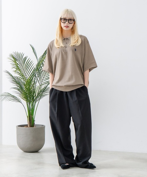 U.S. POLO ASSN.(ユーエスポロアッスン)の「【U.S. POLO ASSN./ユーエスポロアッスン】ニットポロシャツ(ポロシャツ・メンズ・ブラック/ネイビー/ホワイト/ベージュ・L/M)」の15枚目の写真