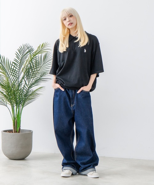 U.S. POLO ASSN.(ユーエスポロアッスン)の「【U.S. POLO ASSN./ユーエスポロアッスン】ニットポロシャツ(ポロシャツ・メンズ・ブラック/ネイビー/ホワイト/ベージュ・L/M)」の11枚目の写真