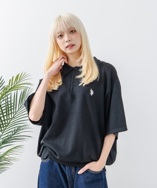 U.S. POLO ASSN.(ユーエスポロアッスン)の「【U.S. POLO ASSN./ユーエスポロアッスン】ニットポロシャツ(ポロシャツ・メンズ・ブラック/ネイビー/ホワイト/ベージュ・L/M)」の12枚目の写真