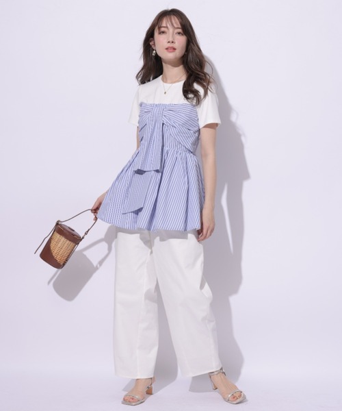 Apuweiser-riche ニュアンス釦カーブパンツ　新品未使用タグ付き Apuweiser-riche（アプワイザーリッシェ）の「ニュアンス釦