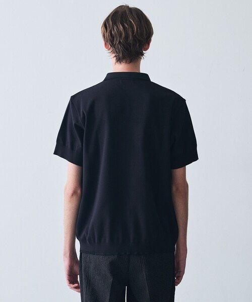 5351 POUR LES HOMMES(ゴーサンゴーイチプールオム)の「【定番人気】セーターマシーン スキッパー ポロシャツ(Tシャツ/カットソー・メンズ・ホワイト/ブラック・50/48/46/44)」の5枚目の写真