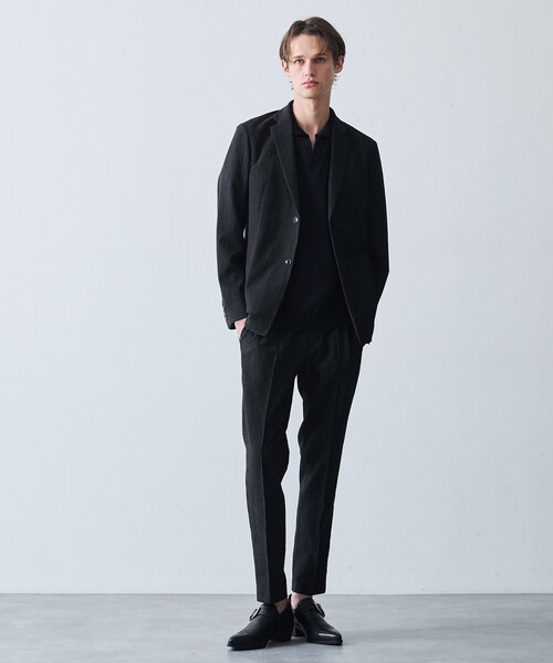5351 POUR LES HOMMES(ゴーサンゴーイチプールオム)の「【定番人気】セーターマシーン スキッパー ポロシャツ(Tシャツ/カットソー・メンズ・ホワイト/ブラック・50/48/46/44)」の9枚目の写真