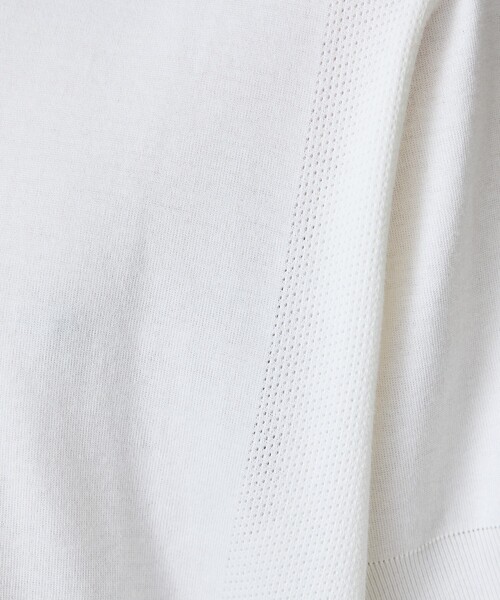 5351 POUR LES HOMMES(ゴーサンゴーイチプールオム)の「【定番人気】セーターマシーン スキッパー ポロシャツ(Tシャツ/カットソー・メンズ・ホワイト/ブラック・50/48/46/44)」の10枚目の写真