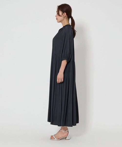 グリーンレーベルリラクシング　ワンピース　ネイビー green label relaxing｜グリーンレーベルリラクシングの
