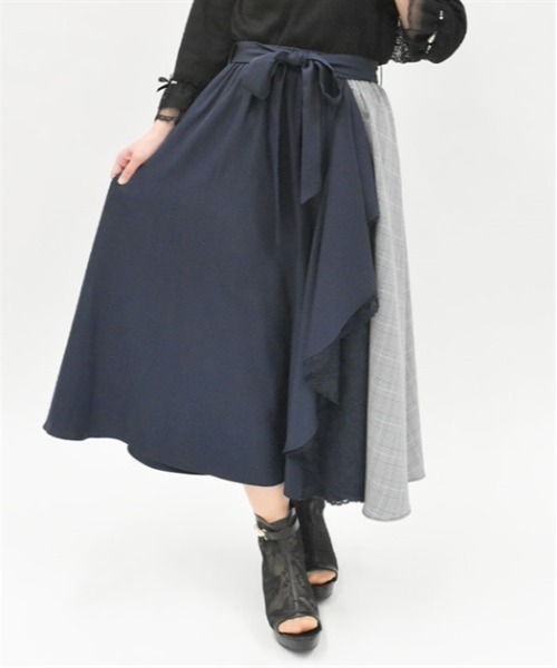 極美品　AKRIS アクリス　スカート　ブラック　シフォン　ダブルフェイス 1020574_459c0006-bc5c-4ccb-