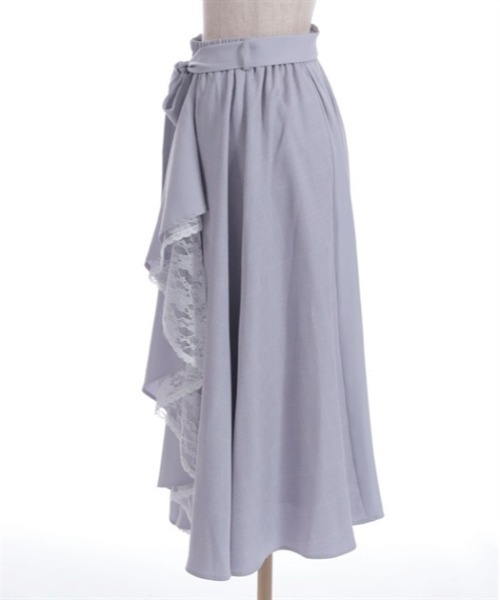 axes femme（アクシーズファム）の「チェック切替フリルスカート（スカート・レディース・ブラック/ラベンダー/ネイビー・FREE）」の6枚目の写真