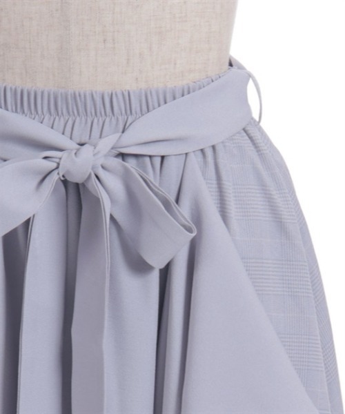 axes femme（アクシーズファム）の「チェック切替フリルスカート（スカート・レディース・ブラック/ラベンダー/ネイビー・FREE）」の8枚目の写真