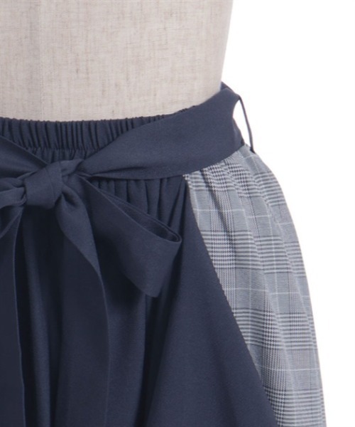 axes femme（アクシーズファム）の「チェック切替フリルスカート（スカート・レディース・ブラック/ラベンダー/ネイビー・FREE）」の15枚目の写真