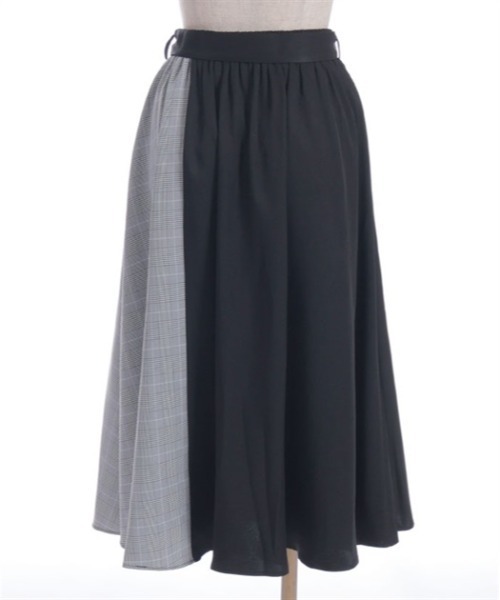 axes femme（アクシーズファム）の「チェック切替フリルスカート（スカート・レディース・ブラック/ラベンダー/ネイビー・FREE）」の22枚目の写真