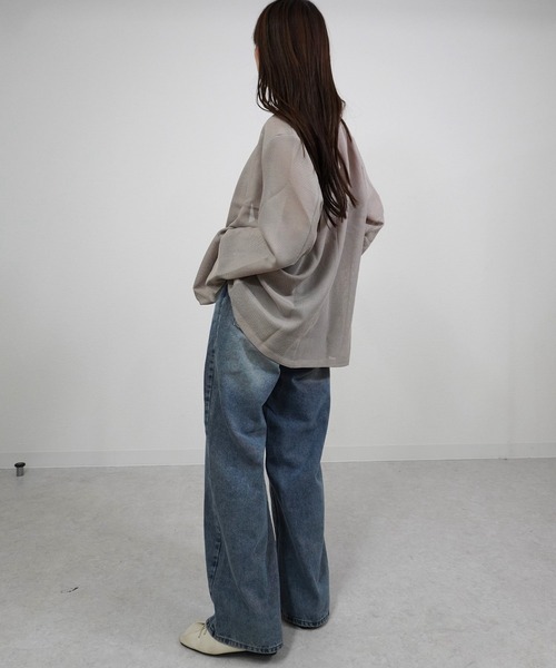gossara(ゴサラ)の「【トレンド感たっぷり】シアータブルテーラードジャケット(テーラードジャケット・レディース・ブラック/ベージュ・FREE)」の7枚目の写真