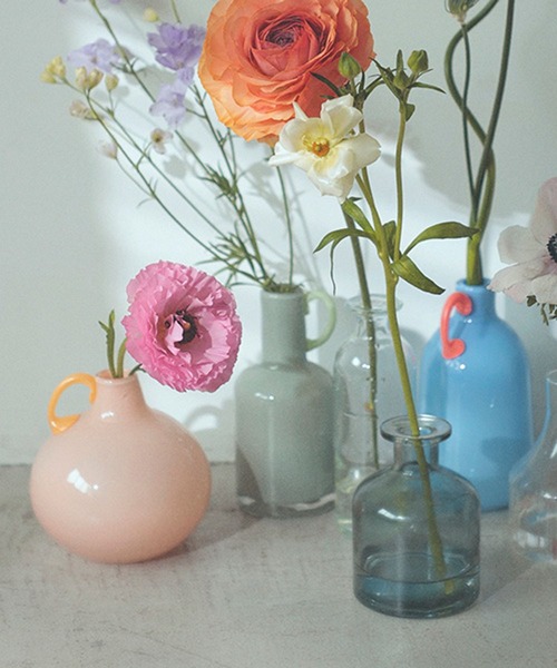 セール】パステルガラスベース（フラワーベース）｜studio CLIP