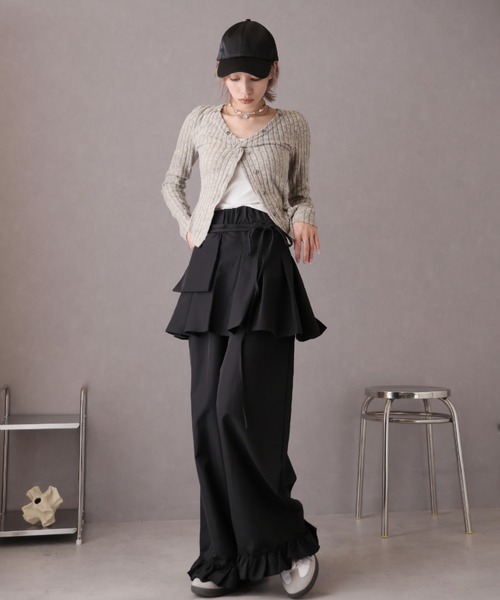 julius untrue; 3 L 687PAM1 スカート付きパンツ JULIUS(ユリウス) TROUSERS FOR MALE 2枚セット julius untrue