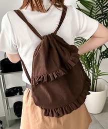 WEGO | WEGO/【25年春夏新作】フリルデザインナップサック(バックパック/リュック)
