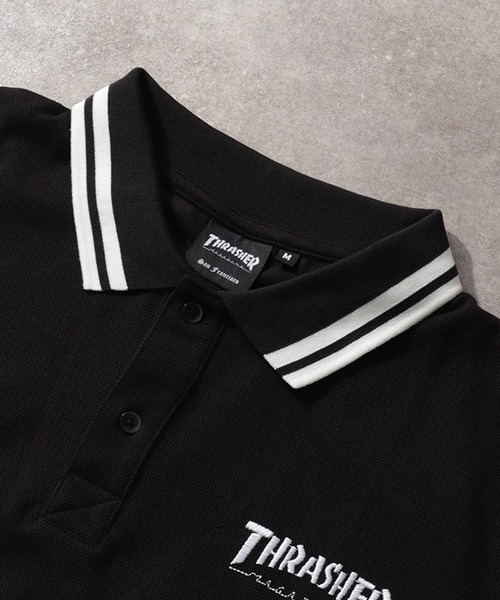 THRASHER(スラッシャー)の「【THRASHER/スラッシャー】襟ライン半袖ポロTシャツ(ポロシャツ・メンズ・ネイビー/ブラック/ホワイト・M/L/XL)」の20枚目の写真