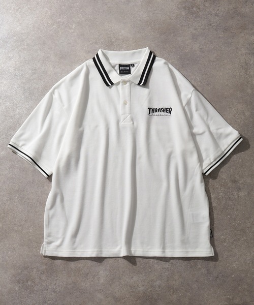THRASHER(スラッシャー)の「【THRASHER/スラッシャー】襟ライン半袖ポロTシャツ(ポロシャツ・メンズ・ネイビー/ブラック/ホワイト・M/L/XL)」の15枚目の写真