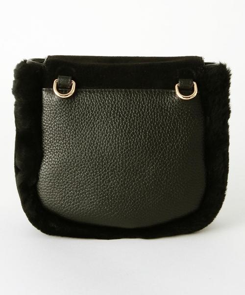 HASHIBAMI（ハシバミ）の「Hashibamiファーショルダー/Hashibami fur SHLD◆（ショルダーバッグ・レディース・オフホワイト/ブラック・フリー）」の4枚目の写真