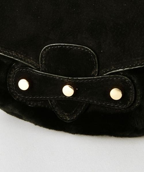 HASHIBAMI（ハシバミ）の「Hashibamiファーショルダー/Hashibami fur SHLD◆（ショルダーバッグ・レディース・オフホワイト/ブラック・フリー）」の6枚目の写真