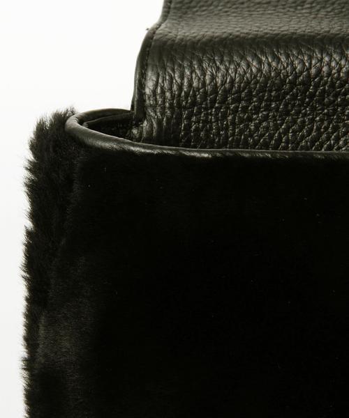 HASHIBAMI（ハシバミ）の「Hashibamiファーショルダー/Hashibami fur SHLD◆（ショルダーバッグ・レディース・オフホワイト/ブラック・フリー）」の7枚目の写真