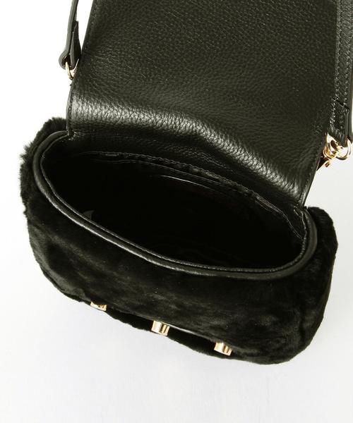 HASHIBAMI（ハシバミ）の「Hashibamiファーショルダー/Hashibami fur SHLD◆（ショルダーバッグ・レディース・オフホワイト/ブラック・フリー）」の8枚目の写真