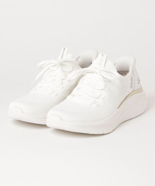 SKECHERS(スケッチャーズ)の「SKECHERS BOBS B LOVE-TRUE DELIGHT ボス B ラブ トゥルーデライト(スニーカー・レディース・ホワイト/ブラック・23.5cm/24cm/22.5cm/23cm/24.5㎝/25cm/24.5cm)」の2枚目の写真