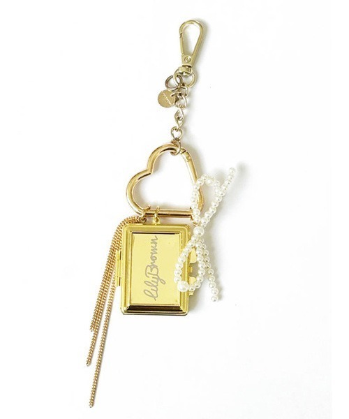 セール】ミラー付きキーリング（キーホルダー）｜LILY BROWN