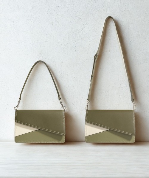 NiiNa(ニーナ)の「【 NiiNa / ニーナ 】高品質牛革 2way ワンハンドル カラーデザイン ショルダーバッグ(ショルダーバッグ・レディース・ピンク/ライム/ブルー/グリーン・FREE)」の10枚目の写真
