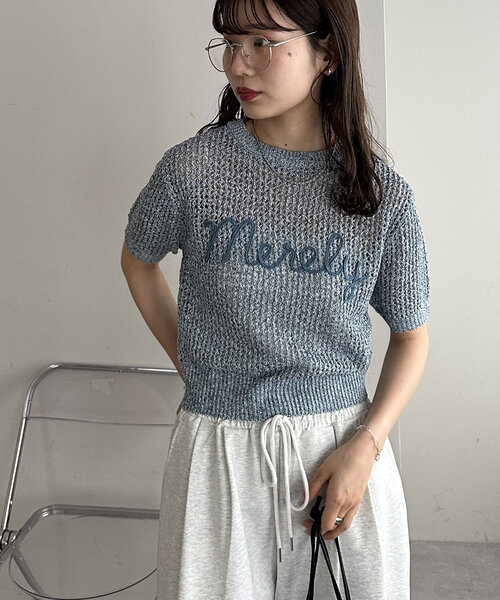 WEB限定】コード刺繍ロゴプルオーバー（カーディガン/ボレロ