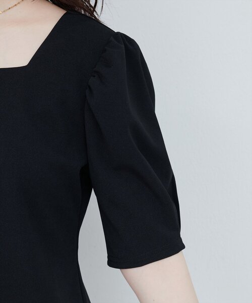 natural couture（ナチュラルクチュール）の「【WEB限定】前後2WAYパフスリーブブラウス（シャツ/ブラウス・レディース・ピンク/ブラック/グレー・FREE）」の19枚目の写真