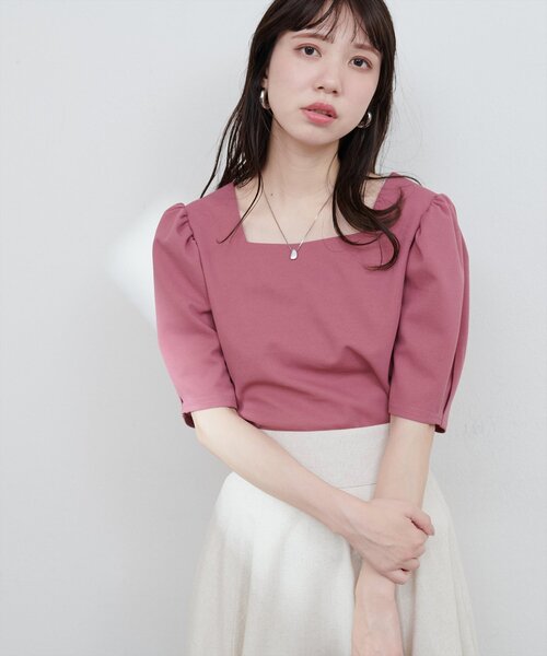 2way パフスリーブトップス w closet（ダブルクローゼット）の「【2WAY】パフスリーブ