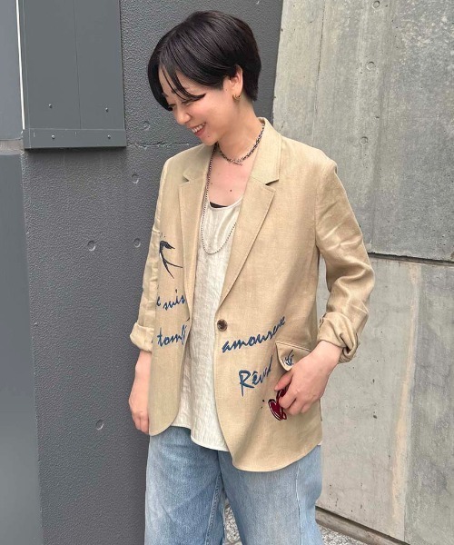 BEAUTY&YOUTH コードエンブロイダリー ジャケット コードエンブロイダリー ジャケット