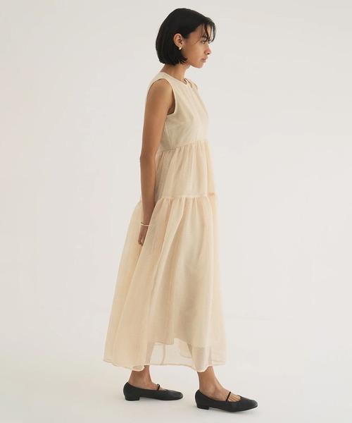 clane SHEER PLAID FLARE ONEPIECE 新品未使用 セール】SHEER PLAID FLARE ONEPIECE（ワンピース）｜CLANE（クラネ