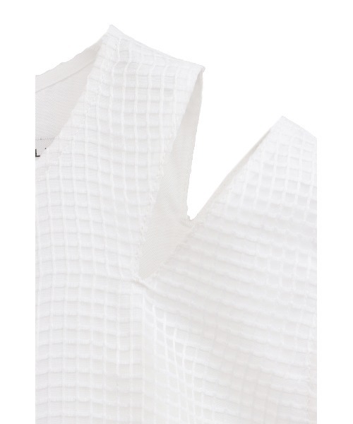 セール】SHEER PLAID FLARE ONEPIECE（ワンピース）｜CLANE