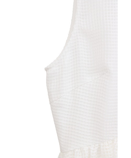 セール】SHEER PLAID FLARE ONEPIECE（ワンピース）｜CLANE（クラネ