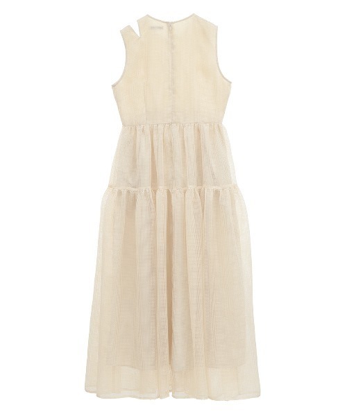 ワンピース CLANE SHEER PLAID FLARE ONEPIECE SHEER PLAID FLARE ONEPIECE｜DRESS(ドレス)｜CLANE OFFICIAL