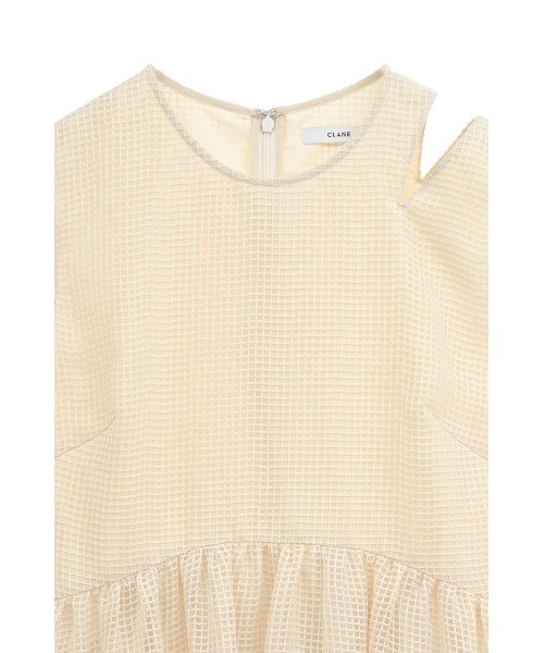 clane SHEER PLAID FLARE ONEPIECE 新品未使用 セール】SHEER PLAID FLARE ONEPIECE（ワンピース）｜CLANE