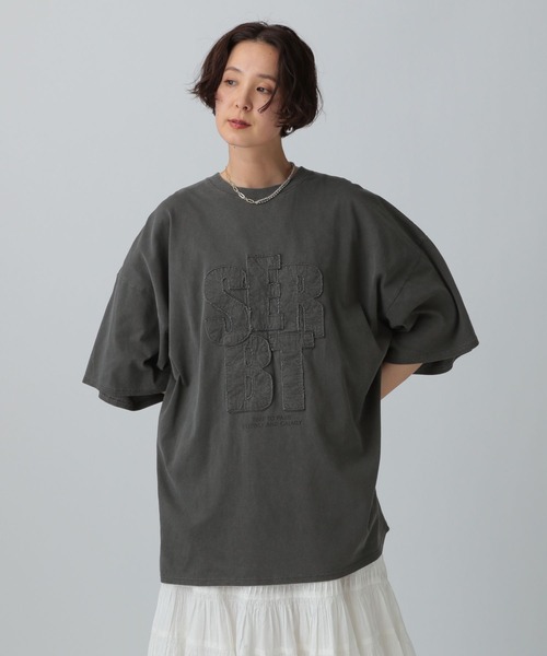 しじま　フォロー割 セール】パッチワークBIGチュニック 242766（Tシャツ/カットソー