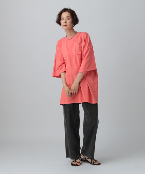 セール】パッチワークBIGチュニック 242766（Tシャツ/カットソー