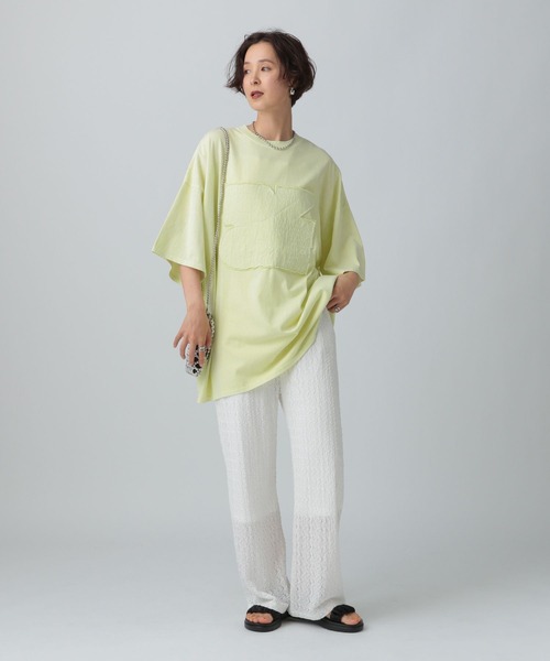 Ptanです！ セール】パッチワークBIGチュニック 242766（Tシャツ/カットソー