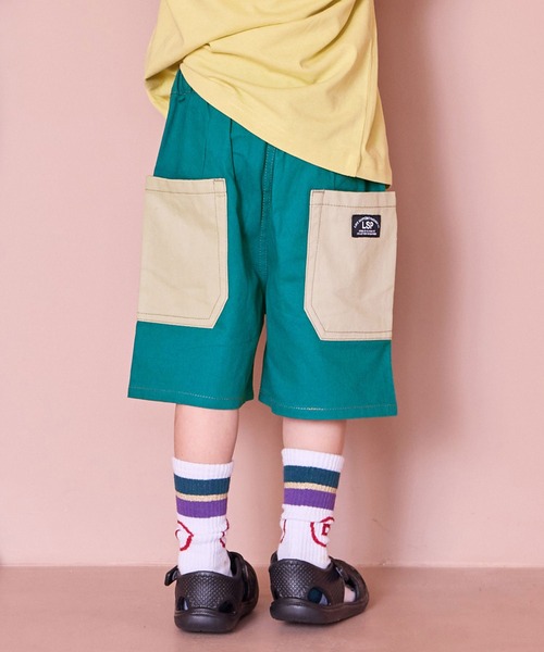 Life Support Products（ライフサポートプロダクツ）の「ショートタックパンツ（その他パンツ・キッズ・オフホワイト/キナリ/ネイビー/ホワイト/ピンク/キャメル/ブルー/ターコイズブルー/ブラック/レッド・110/100/95/90/120/80/150/140/130）」の6枚目の写真