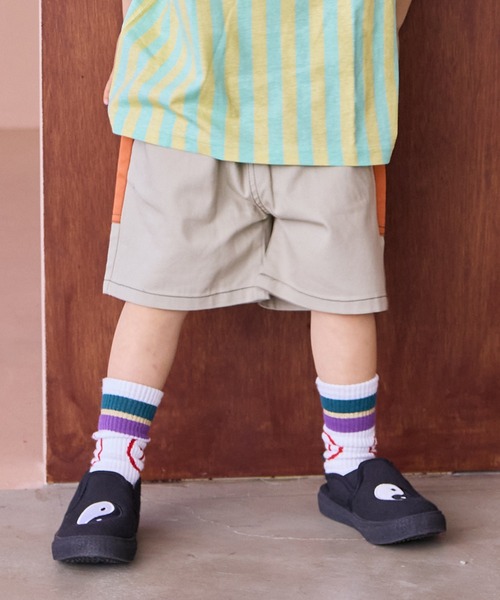 Life Support Products（ライフサポートプロダクツ）の「ショートタックパンツ（その他パンツ・キッズ・オフホワイト/キナリ/ネイビー/ホワイト/ピンク/キャメル/ブルー/ターコイズブルー/ブラック/レッド・110/100/95/90/120/80/150/140/130）」の4枚目の写真