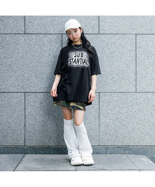 algy（アルジー）の「箔プリントBIGT（Tシャツ/カットソー・キッズ・ブラック/オフホワイト/ミント・XX-SMALL/X-SMALL/MEDIUM/SMALL）」の4枚目の写真