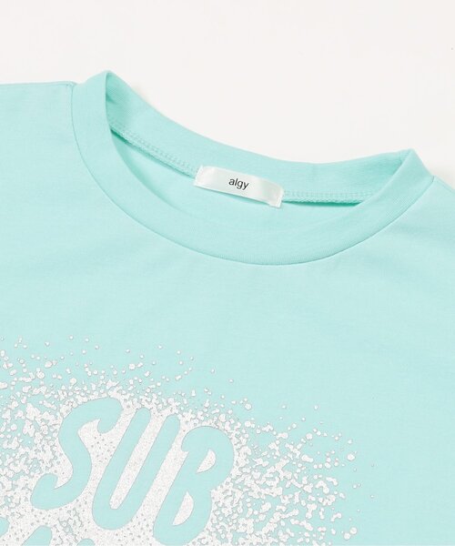 algy（アルジー）の「箔プリントBIGT（Tシャツ/カットソー・キッズ・ブラック/オフホワイト/ミント・XX-SMALL/X-SMALL/MEDIUM/SMALL）」の9枚目の写真
