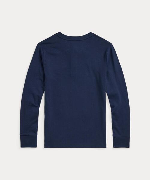 POLO RALPH LAUREN CHILDRENSWEAR（ポロ ラルフ ローレン チルドレンズウェア）の「コットン ジャージー ヘンリー シャツ（Tシャツ/カットソー・キッズ・ネイビー系1・L/M/S/XL）」の4枚目の写真
