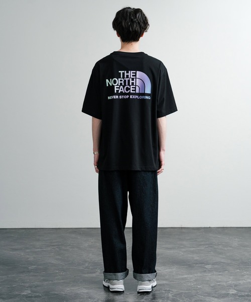 Tシャツ・カットソー [The North Face] M'S AURORA EX S/S R/TEE - BLACK 日本未展開モデル 韓国WEB限定 THE NORTH FACE ザ・ノース