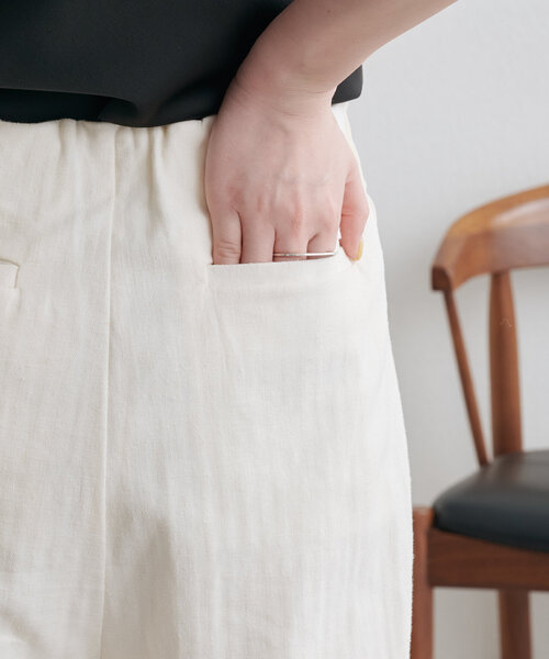 Omekashi（オメカシ）の「バテンレースラインパンツ（その他パンツ・レディース・オフホワイト/ブラック・36/38）」の15枚目の写真